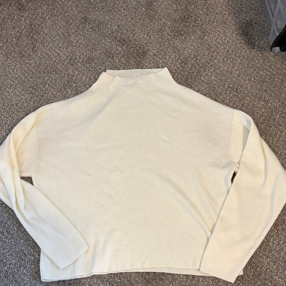 Petal & Pup Ivory Knit Turtleneck